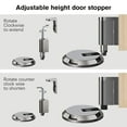 thumbnail image 3 of Upgraded Magnetic Door Stop, 2024 New Punch-Free Mechanical Silent Floor Door Stop, Adjustable Door Stop Magnetic Door Stoppers Magnetic Door Catch Holder with Adhesive (Black), 3 of 6
