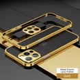 thumbnail image 1 of Aluminum Luxury Frame Metal Lens Protection Phone Case For iPhone 13 14 Pro Max 12 mini 11 Pro Stainless Steel Shockproof Cover LUHAN, 1 of 6
