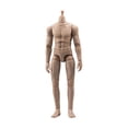 thumbnail image 3 of Figura de acción flexible masculina de 6 pulgadas, cuerpo masculino a escala 1/12, articulación móvil para dibujos. color trigo, 3 of 9