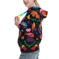 thumbnail image 2 of Kdxio Colorful Floral2 Print Womens Oversized Hoodies Sweatshirts Hooded Pullover Tops Sweaters Casual-Medium, 2 of 7