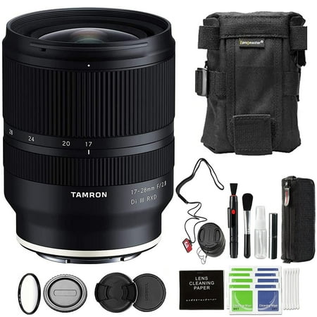 Tamron 17-28mm f/2.8 Di III RXD Lens for Sony E with Advanced Accessories & Travel Bundle (Tamron USA 6-Year Warranty)