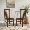 thumbnail image 2 of Linon Percival Indoor Wood Dining Side Chair, Set of 2, Walnut, 2 of 8