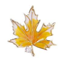 HUANLEDASH Women Brooch Sunflower Maple Leaf Apricot Leaf Clothes Pin Realistic Electroplated Polished Exquisite Prom Party Coat Shirt Dress Brooch