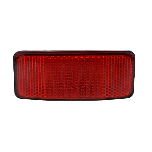 MELIVO Bicycle Bike Safety Caution Reflector Disc Rear Pannier Rack Warning Light 2Hole