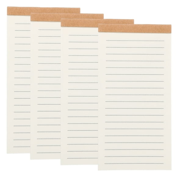 Uxcell Notes de Terrain Portatives, 4 Pcs Petits Blocs-Notes 50 Feuilles Cahiers de Poche Mémo Livres Liste de Choses à Faire Organisateur Planificateur Quotidien pour Travail Bureau Voyage, Ligné