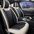 thumbnail image 1 of Maidao Car Seat Covers for Lexus for LS 2018-Present 5 Seats Leather Waterproof Front Rear Cushion Protector Full Set Black and White, 1 of 7