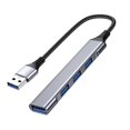 thumbnail image 1 of Concentrador USB de amplia compatibilidad con transferencia de datos, transmisión de alta velocidad, 4 puertos, 4 en 1, divisor de concentrador USB 3.0, accesorios para computadora, 1 of 5