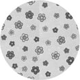 thumbnail image 1 of Ahgly Company Machine Washable Indoor Square Transitional Platinum Gray Area Rugs, 3' Square, 1 of 7