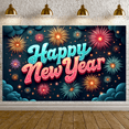thumbnail image 4 of Colorful Design New Year Celebration Festive Theme Happy New Year Banner for Party Decoration Event Background Holiday Celebration, 4 of 7