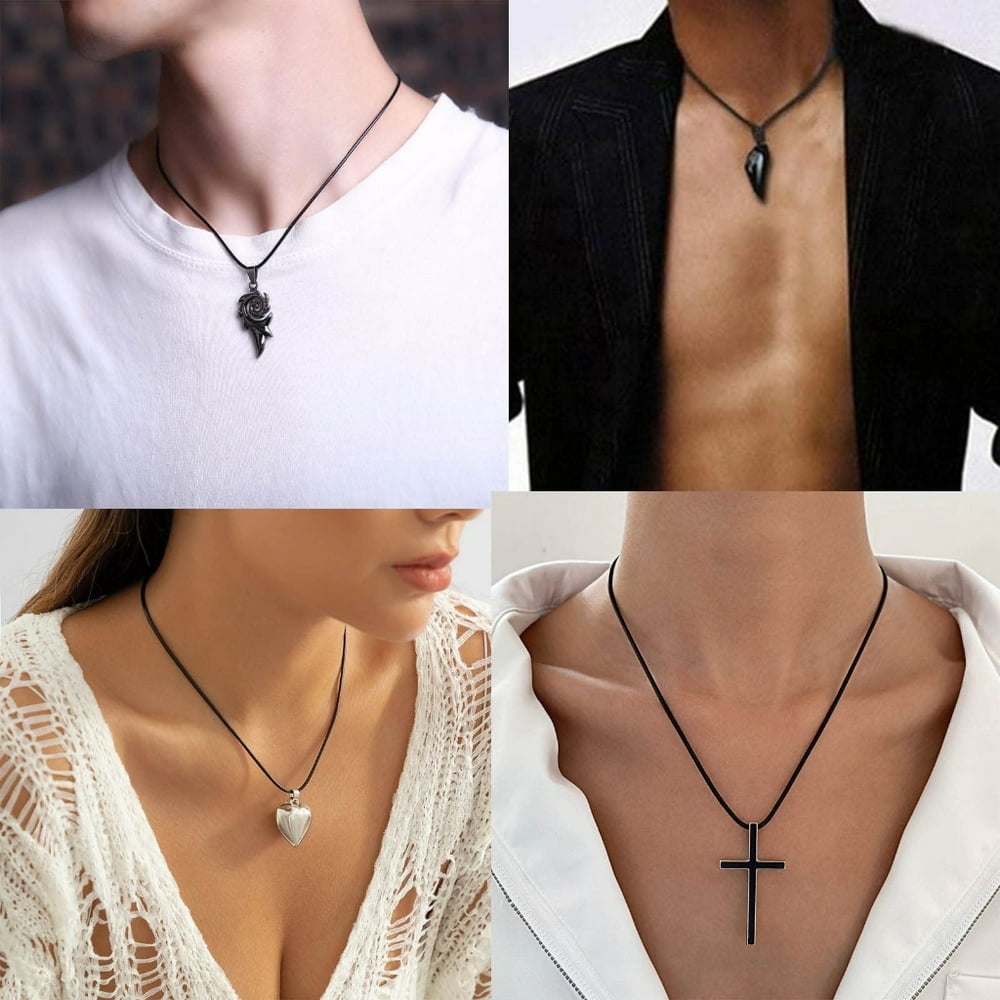 EIMELI Leathers Necklace Cord with Lobster Clasp Jewelry Making DIY Necklaces Pendant