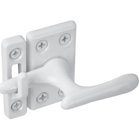 - Defender Security U 9936 Casement Window Sash Lock, 1-1/8 In. X 2 In., Diecast, White, 3 Strike Plates