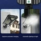 thumbnail image 5 of Foco Solar De Seguridad Con Sensor De Movimiento Para Exteriores, Alimentado Por Energía Solar, Resistente Al Agua IP65, 3 Modos De Iluminación, Control Remoto, Ideal Para Jardín, Valla, 5 of 9