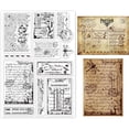 thumbnail image 1 of Sellos transparentes de caligrafía vintage para decoración de álbumes de recortes DIY, sellos de silicona con diseño de margarita y libélula vintage, ideales para regalos y saludos., 1 of 9