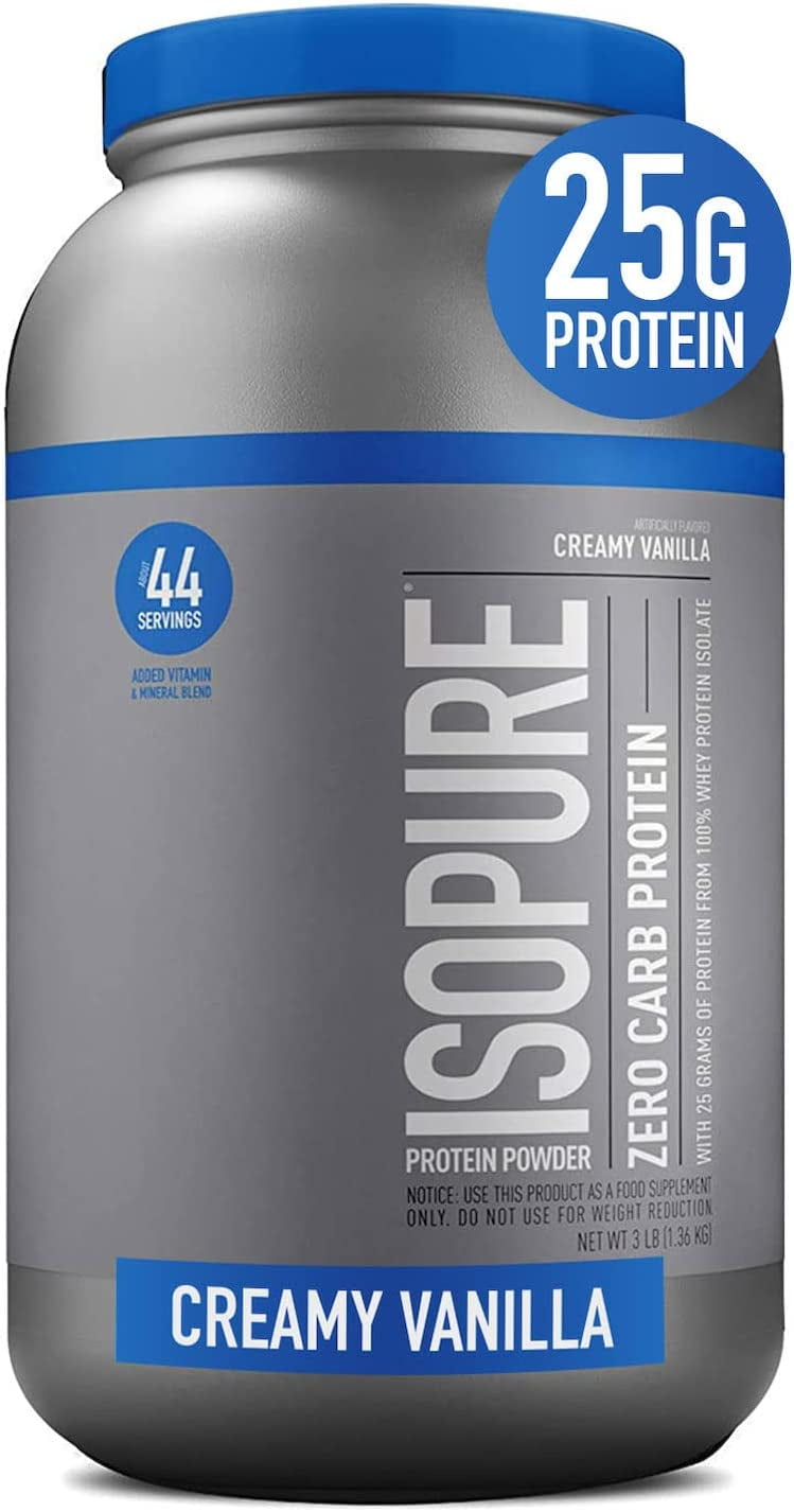 Isopure Creamy Vanilla Whey Isolate Protein Powder with Vitamin C