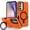 Orange, variant on for Samsung Galaxy A15 Hybrid Case with Magnetic Ring Multi-Angle Stand, for Women Men [Excellent Grip Feeling] Drop Protective Case Cover for Samsung Galaxy A15 - Orange