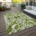 thumbnail image 6 of Addison Rugs Chantille Indoor/Outdoor Transitional Damask Green Washable Rectangle Rug, 2'6" x 3'10", 6 of 6