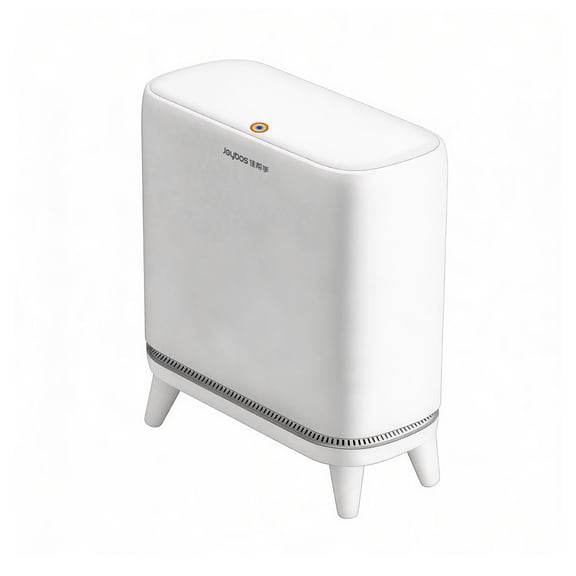 Joybos Bathroom Trash Can with Lid, High Leg Plastic Garbage Bins with Press Top Lid, Kitchen Trash Can, 3.2 Gallon