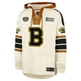 thumbnail image 2 of Men's-'47 Bobby Orr Cream Boston Bruins Blue Line Heritage Name & Number Lace-Up Pullover Hoodie, 2 of 3