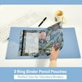 thumbnail image 3 of FORMRS 2 Pack Pencil Pouch for 3 Ring Binder with Clear Window Zipper Case, Sea Plants Pattern, 3 of 6
