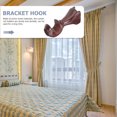 thumbnail image 3 of YOSADIER Renaclipy Brown Wood Curtain Rod Holders, Easy to Install, Stable Support for Drapery Rods and Window Curtains, 3 of 6