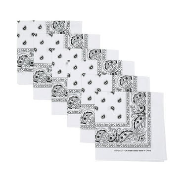 Bioworld Lightweight White 22"x22" 6-Pack Bandana Set