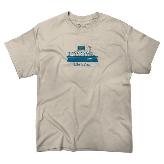 Life Is Crap Airport Security Good Life Funny T Shirts Gift T-Shirt Tee by Life Is Crap