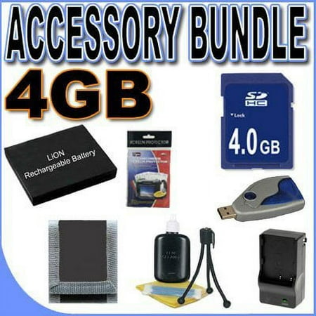 BigVALUEInc Accessory Saver 4GB NB-6L Lithium Ion Battery/Rapid External Charger Bundle for Canon Powershot SD770 SD980