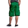 thumbnail image 3 of G-Style USA Men's Solid Fleece Cargo Shorts DFP1 - KELLY GREEN - 5X-Large, 3 of 5