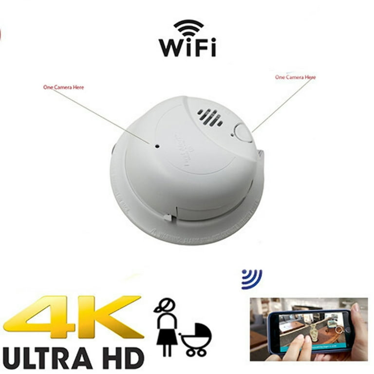 Smoke Detector Hidden Camera - WiFi Enabled