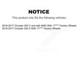 thumbnail image 2 of Transit Auto Ensemble de Roulement de Moyeu avant Droit Bras de Commande Inférieur avec Rotule Tige de Liaison Extérieure et Kit de Stabilisation pour Voiture Chrysler 200 avec Roues d'Usine de 17 Pouces K7T-106586, 2 of 2