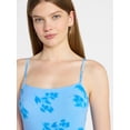 thumbnail image 2 of No Boundaries Sleeveless Square Neck Midi Dress, Women's & Women's Plus Sizes XXS-4X, 2 of 4
