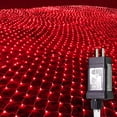 thumbnail image 1 of Luces de red navideñas YAOZHOU 264 LED rojas de 3 x 2 m para exteriores, 1 of 6