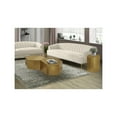 thumbnail image 4 of Meridian Furniture Hexagon Brushed Gold 2 Piece Modular Coffee Table, 4 of 4