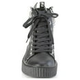 thumbnail image 2 of Demonia SNEEKER-230 Men's 1 1/2" Platform Rubber Sole High Top Lace Up Front Creeper Shoes Sneakers, 2 of 5