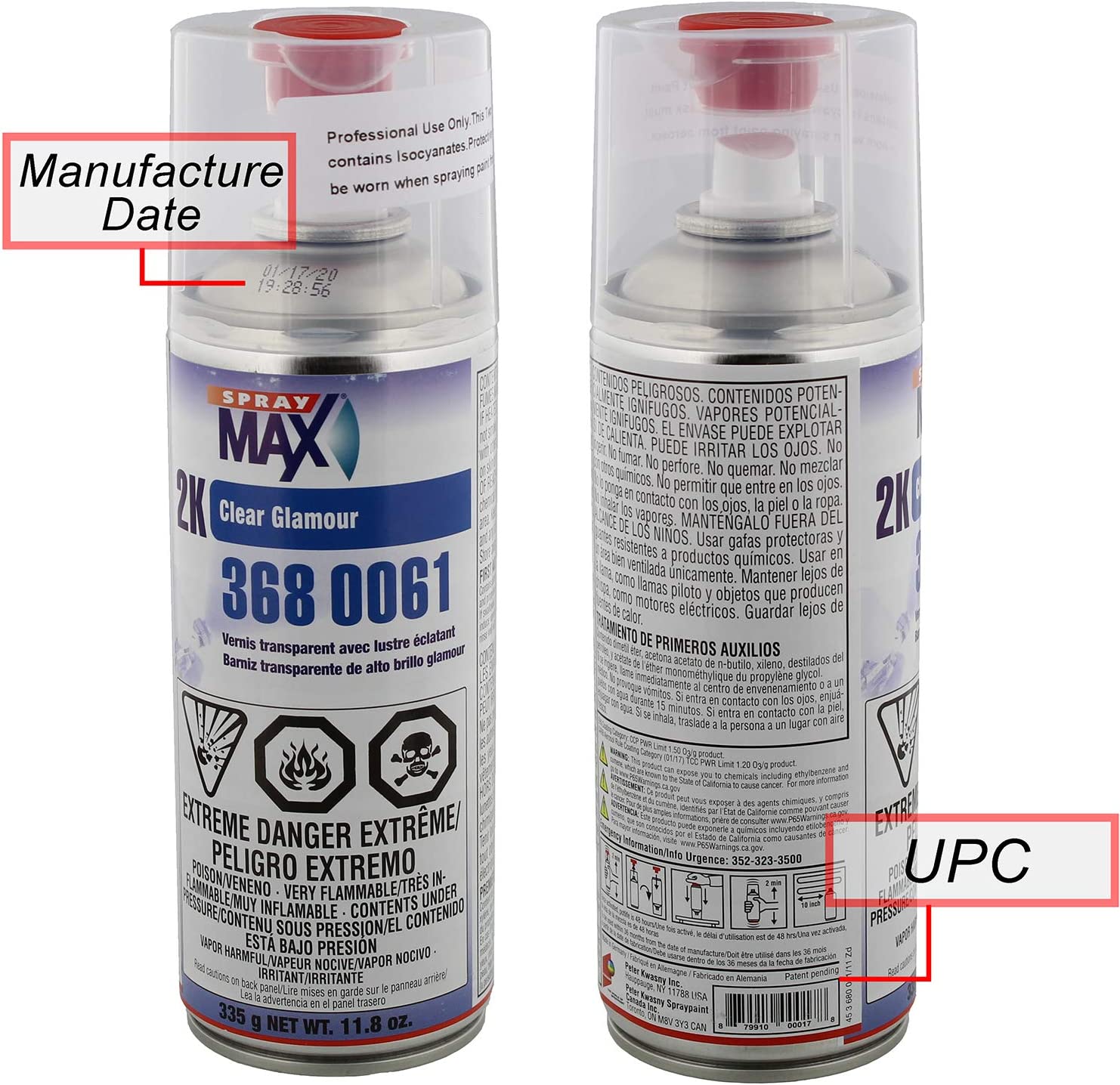 USC Spray Max 2k High Gloss Clearcoat Aerosol 