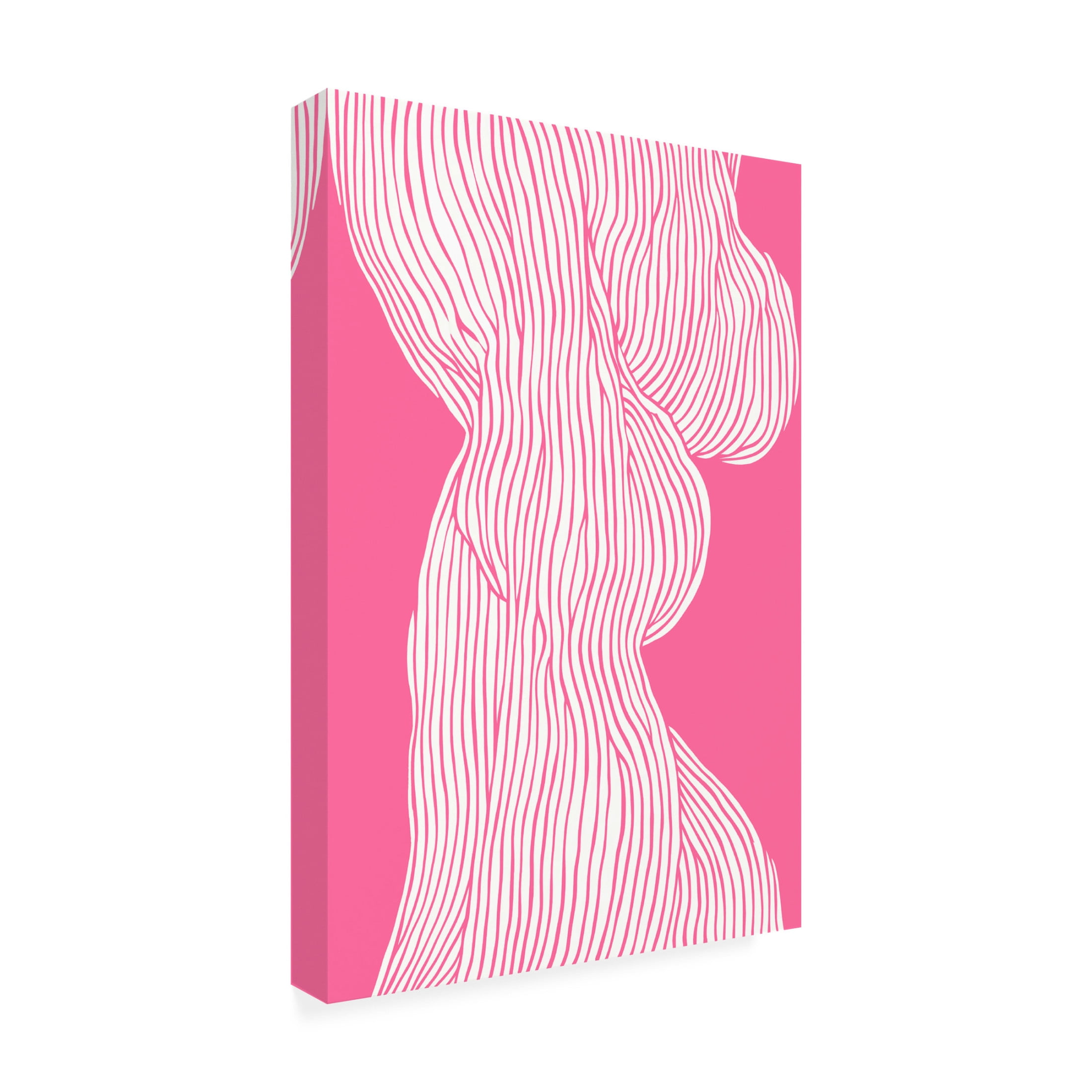 Trademark Fine Art Treechild   Fibers No 1 Pink Canvas Wall Art