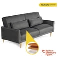thumbnail image 2 of Sofá Cama Makora Anicka con Memory Foam Color Oxford Lino Respaldo Reclinable de 3 Posiciones, 2 of 7