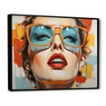 thumbnail image 2 of Designart "Draws Inspiration Pop Art wall art II" Fashion Floater Framed Canvas Wall Art, 2 of 7