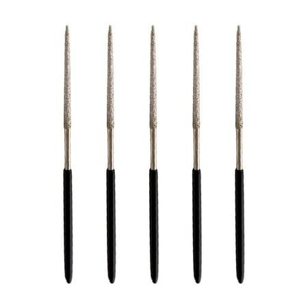 

5PC Round Diamond Needle Files Industrial Cutting Repair for Ceramic Glass 140mm