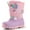 Pink Unicorn, variant on Kushyshoo Girls Snow Boots with Faux Fur Lining Purple Rainbow Warm Winter Shoes for Kids Size 1