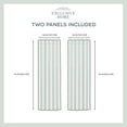 thumbnail image 4 of Nicole Miller Textured Matelassé Hidden Tab/Rod Pocket Top Light Filtering Curtain Panel Pair, 50"x96", Dove Grey, 4 of 7