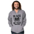 thumbnail image 5 of In God We Trust Christian Patriotic Zip Up Hoodie Men's Women's Brisco Brands S, 5 of 6