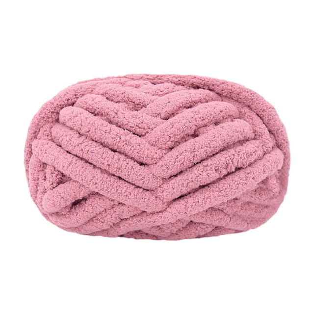 Hilo grueso y grueso para tejer a mano, hilo gigante para tejer a mano Rosa melocotón