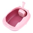thumbnail image 4 of Caja de arena semicerrada antisalpicaduras, caja de arena para gatos fácil de limpiar, para gatos, perros, mascotas pequeñas, 4 of 8