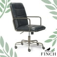 thumbnail image 4 of Scranton & Co Chaise de Bureau en Cuir Moderne Gris, 4 of 11