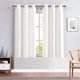 thumbnail image 2 of Cortinas Jinchan de lino blanco texturizado, 160 x 160 cm, 2 paneles, 2 of 6