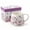 Pink, variant on Topadorn Watercolor Purple Floral Ceramic Coffee Mug, 12oz, Wildflower Print, Microwave & Dishwasher Safe, Gift Boxed