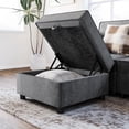 thumbnail image 2 of EastVita GAOMON Single Sofa with Storage Comfortable Sectional Couches and Sofas for Living Room Bedroom Office Small Space Easy Assembly and Comfy Cushion (Dark Grey), 2 of 5