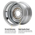thumbnail image 4 of Smoothie 15x10 Chrome Steel Wheel, 5 on 5/5.5, 4.5 BS, 4 of 7