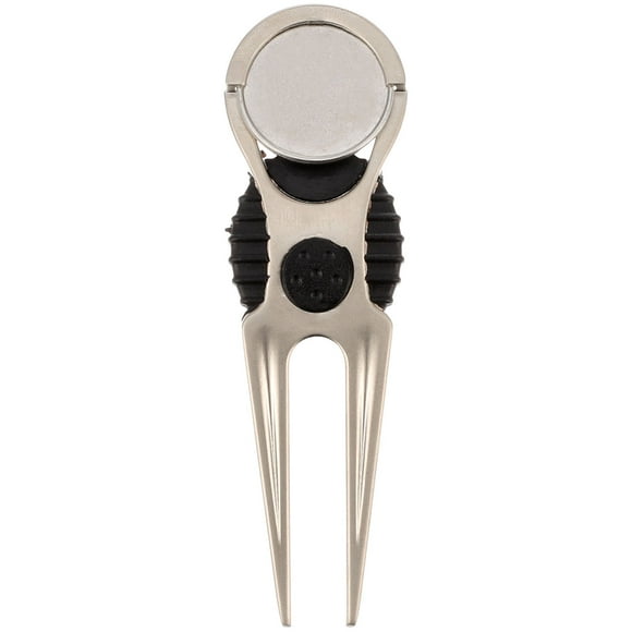 Herramienta de reparación de hoyos de golf de aleación de zinc, 1 pieza, horquilla verde